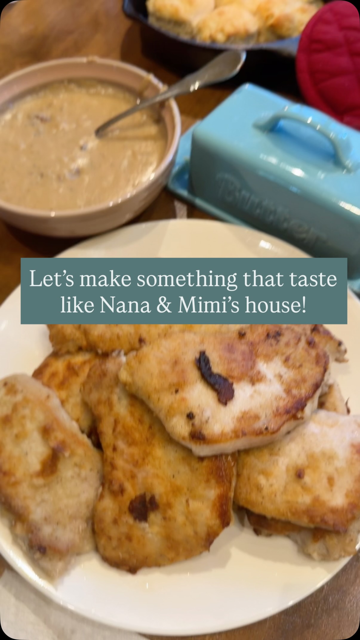 There’s nothing like southern country cookin’! 
What’s your favorite thing your Granny taught you to cook, or that you like to teach you babies to cook? #countrycooking #bootsandbiscuits #southernfood
