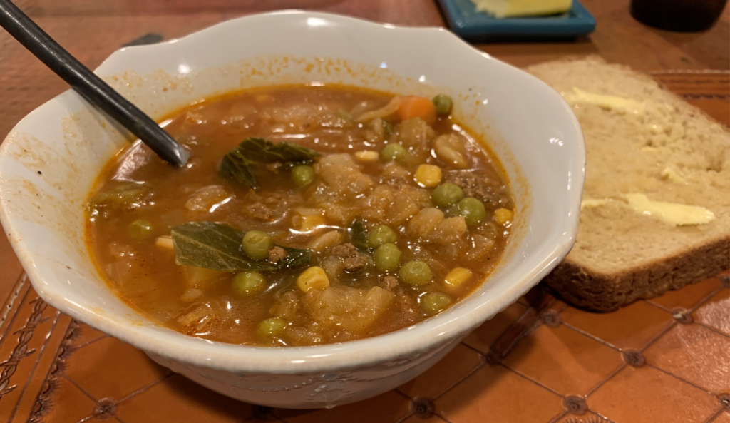 Nana's Vegetable Soup - Boots & Biscuits