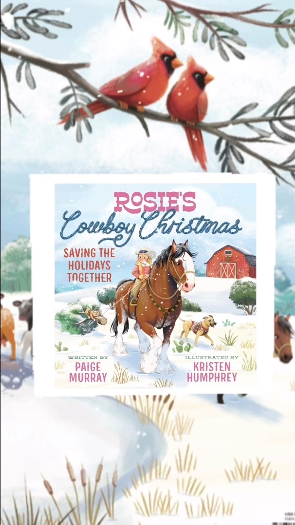 The official book trailer for Rosie’s Cowboy Christmas!! 🐴 🤠 🎄 Hope you join in on this old-fashioned, simple Christmas story and find the Cowboy Christmas spirit! 
Available wherever books are sold or www.paigemurray.com
 @zonderkidz @krisillus #cowboy #childrensbook #horses #rodeo #horselife
