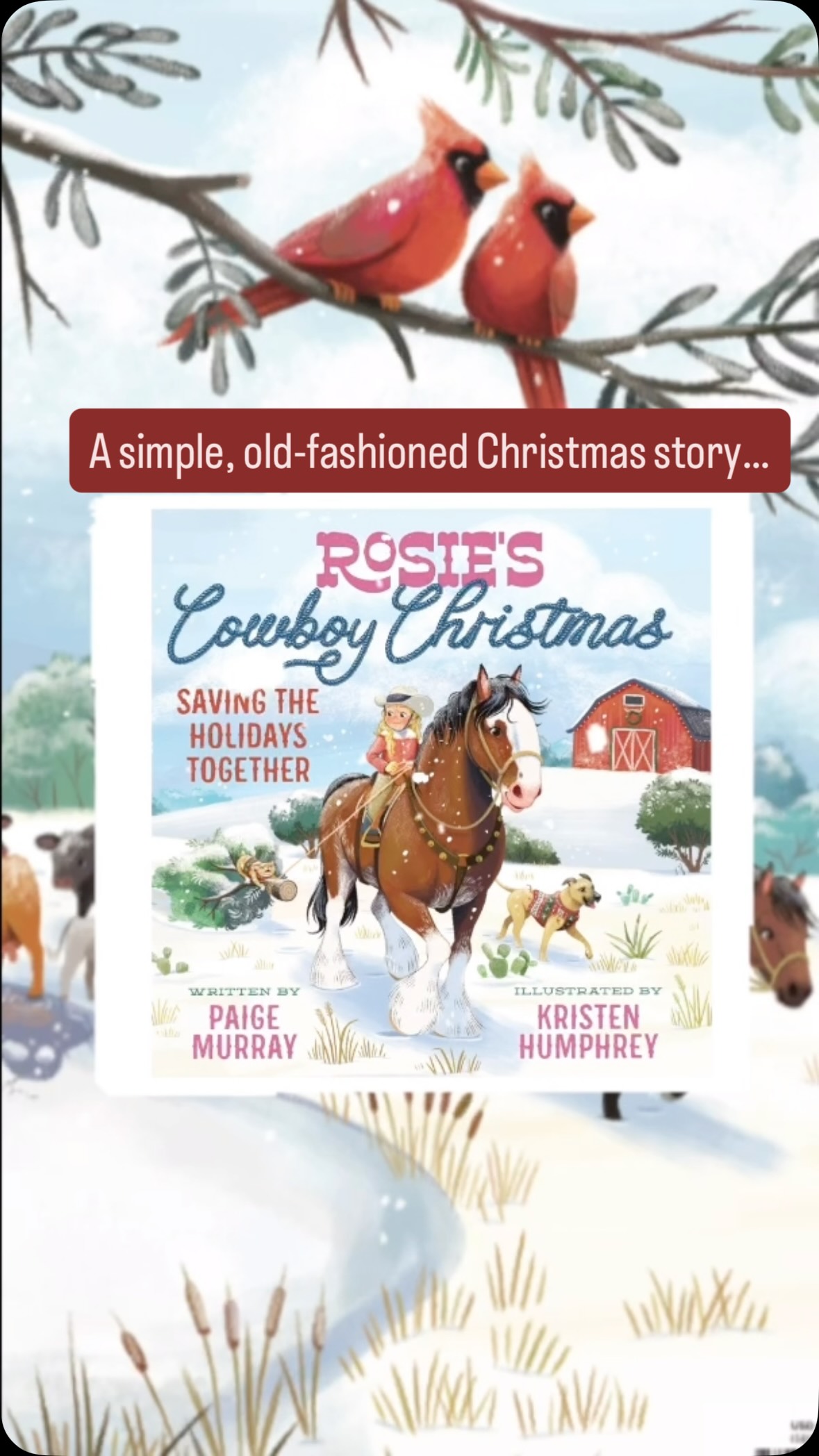Rosie’s Cowboy Christmas- Tag someone who needs this book! 
Preorder now: www.paigemurray.com 
#rodeo #cowboy #homestead #oldfashioned #oldfashionedchristmas