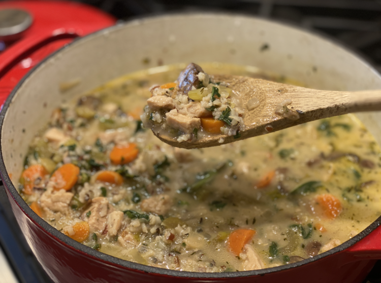 Wild Rice & Mushroom Soup - Boots & Biscuits