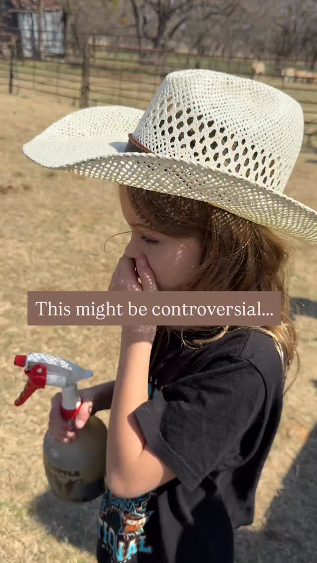 I’d rather her make this face now than when I’m not there to teach her. 
Ranch kids and farm kids learn about life a little earlier than most 😂
Don’t worry- I’ve told her not to share any of this with kids at school. Their parents can explain it when they’re ready.
But when you think about it… isn’t it funny that our culture has such a stigma around teaching kids about something so natural- the very reason we’re all here?
It’s somehow more acceptable to talk about digestion than how babies are made. 🤷‍♀️
I’m thankful these conversations come easily as reproduction is just part of daily life on a ranch. It’s biology first- not an awkward conversation they get from peers. #ranchlife #ranchkids #farm #parenting