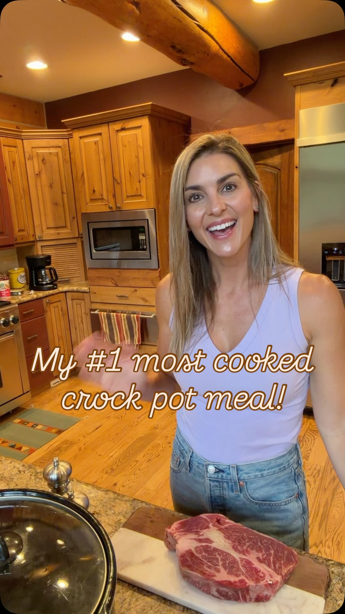 When cattle ranchers come for dinner, beef better be on the menu! 🐴
 #beef #crockpot #potroast #cowboy @coloradobeefcouncil @spannranches @beefusa